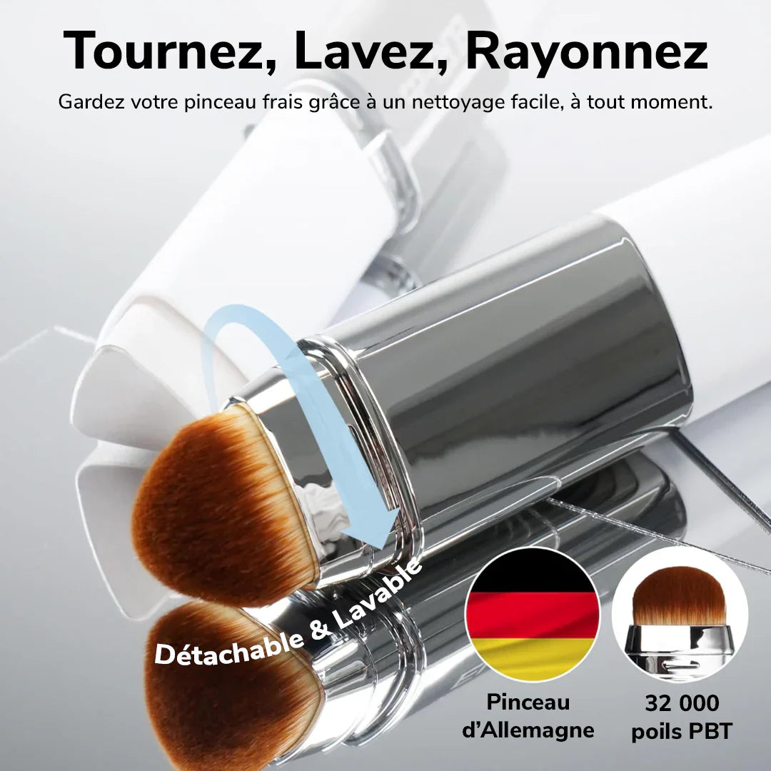 2-in-1 Make-up mit integriertem Pinsel